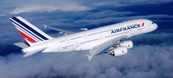 Primer Airbus A380 de Air France. Foto: Airbus - e'm / H. Goussé