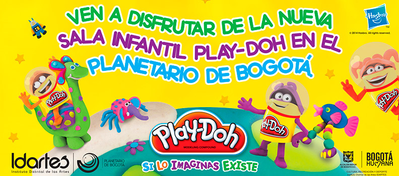 En alianza con Play-Doh estará disponible los fines de semana y festivos de 10:00 a.m. a 4:00 p.m. para todos los pequeños