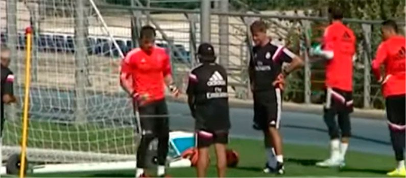 Un video en donde se muestran a los arqueros del Real Madrid entrenando ¿Iker no está en su mejor momento?