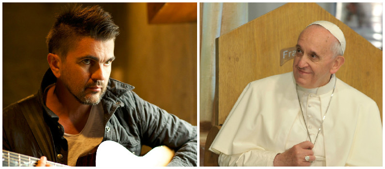 Juanes y el papa Francisco